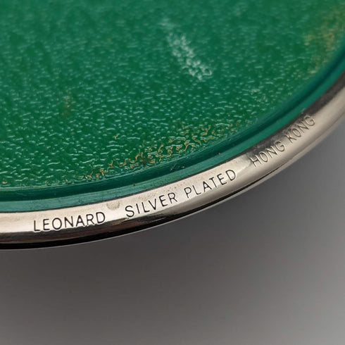 Set of 6 vintage silver-plated coasters
